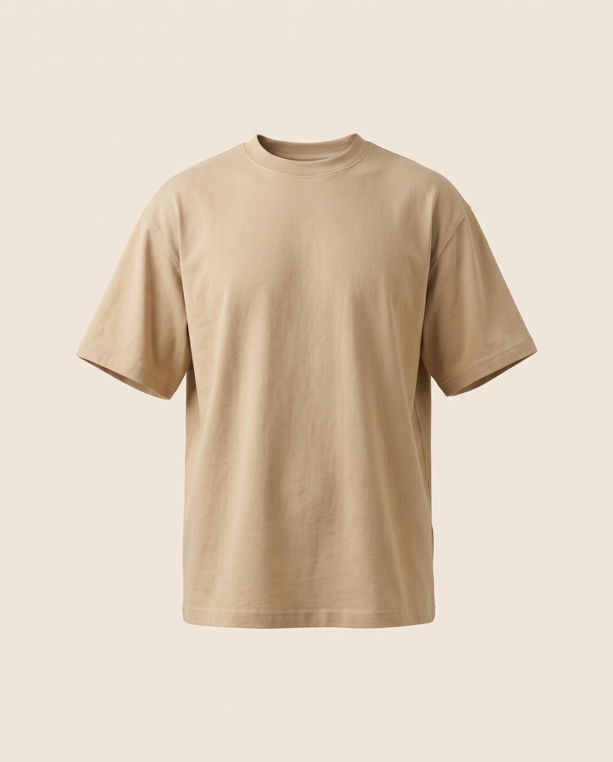 EAZEN Essential Tee - Sand - Product Front