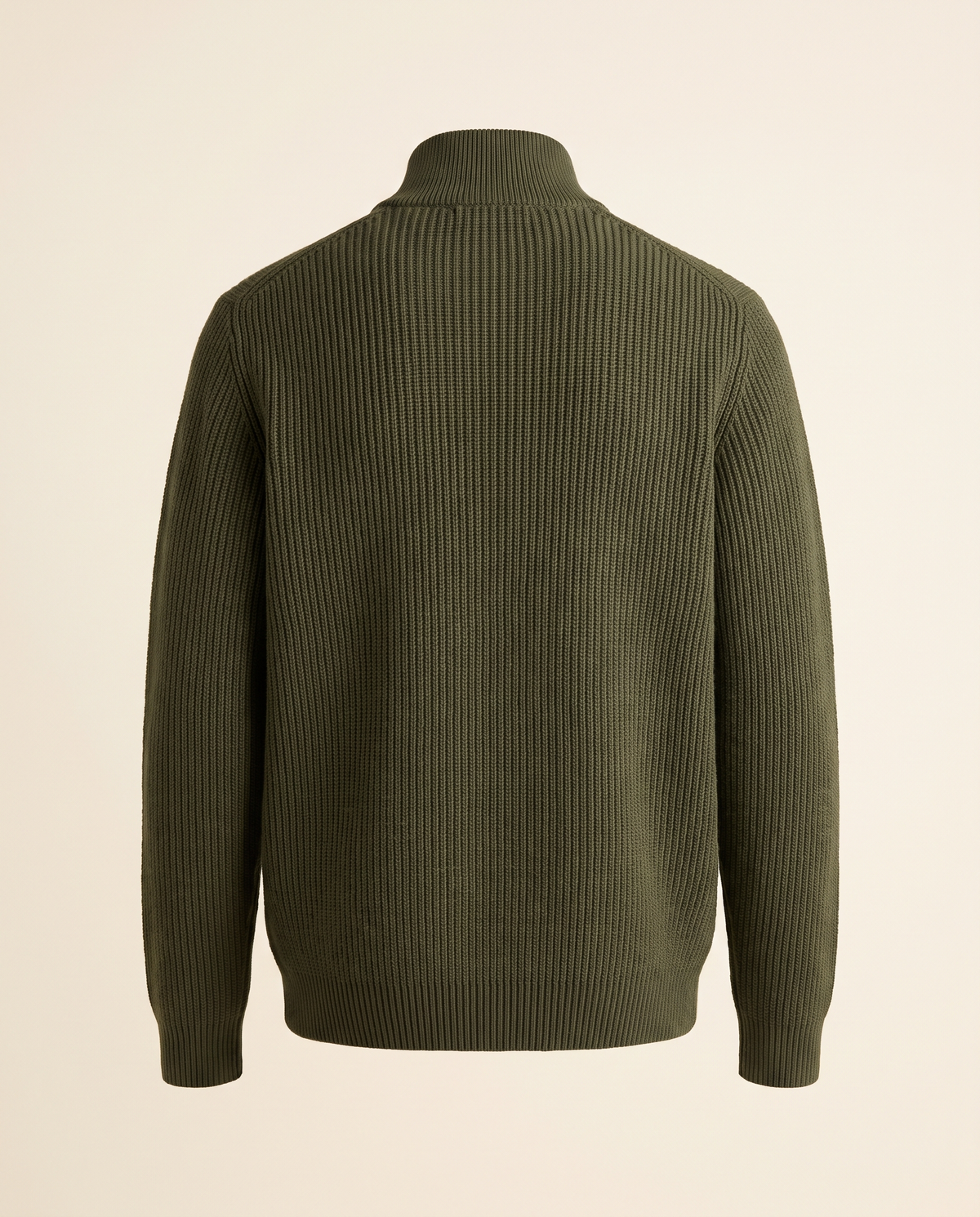 EAZEN Halfzip Polo - Olive - Product Back